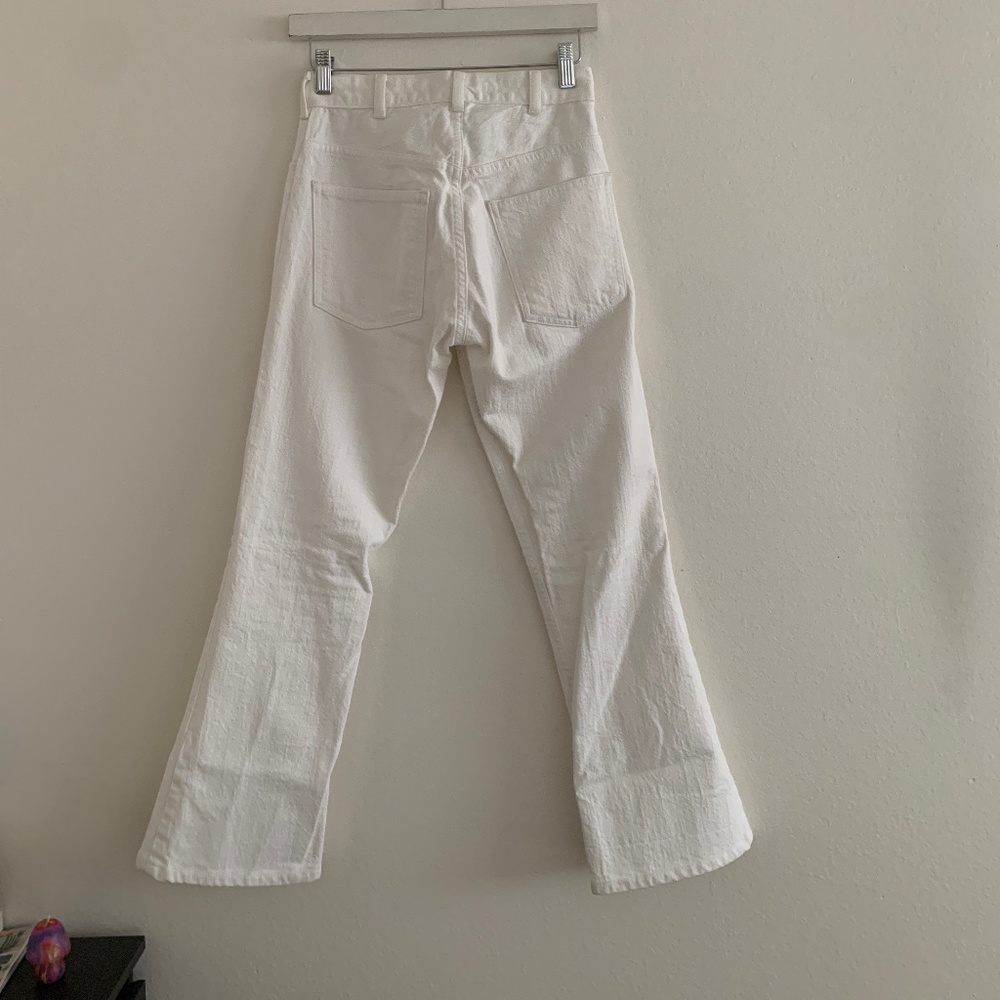 Creatures of comfort white cropped pant 0